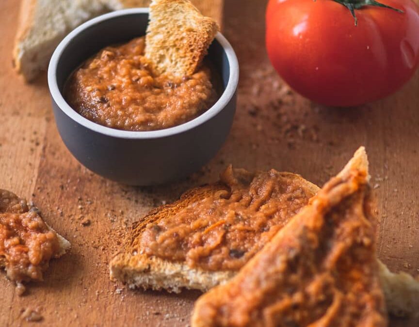 Compoté de tomates et d’aubergines