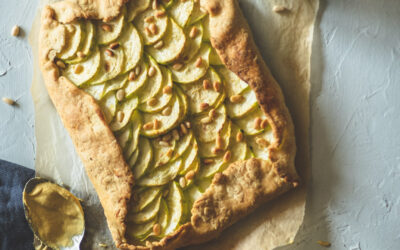 Tarte courgette et pignons de pin