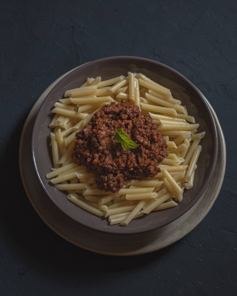 pates boleggies - pates bolognese vegetales