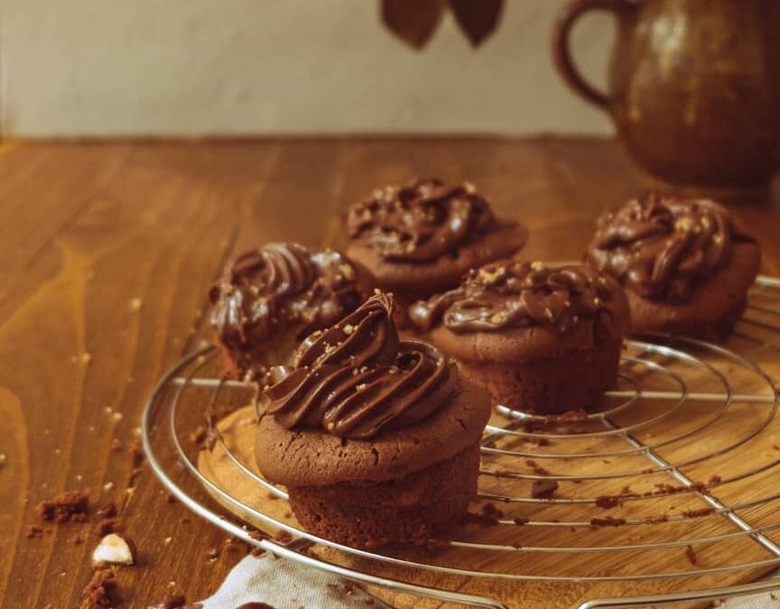 Muffins aux chocolat et noisettes