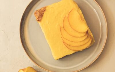 Dessert spéculoos pêche