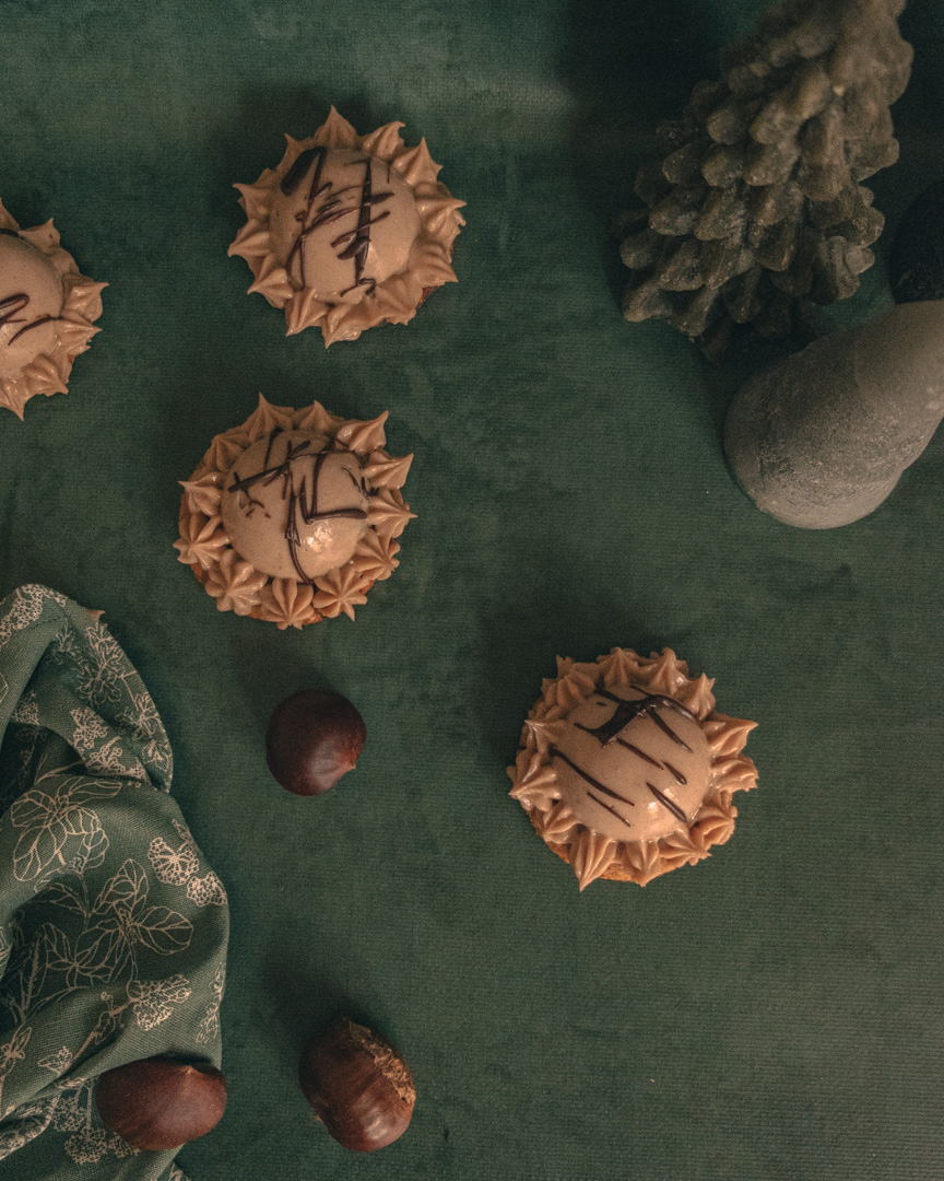 Entremets poires & marrons