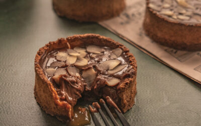 Tartelette au chocolat amande et caramel