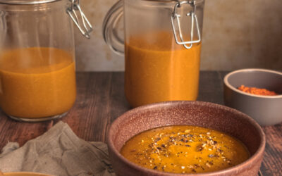 Velouté de lentilles corail et carottes