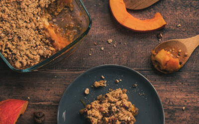 Crumble salé panais et courge