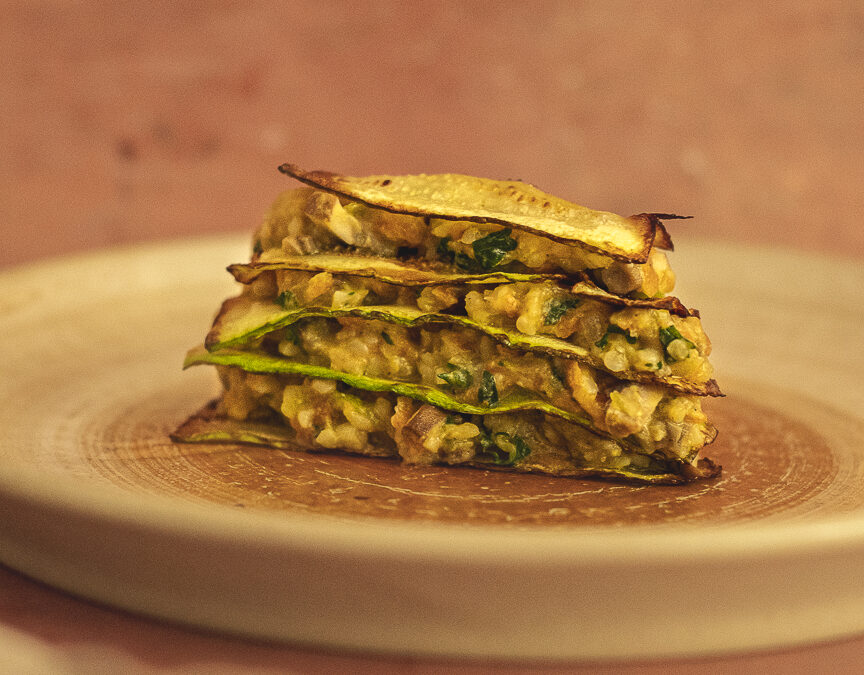 Lasagne de courgette aux petits légumes